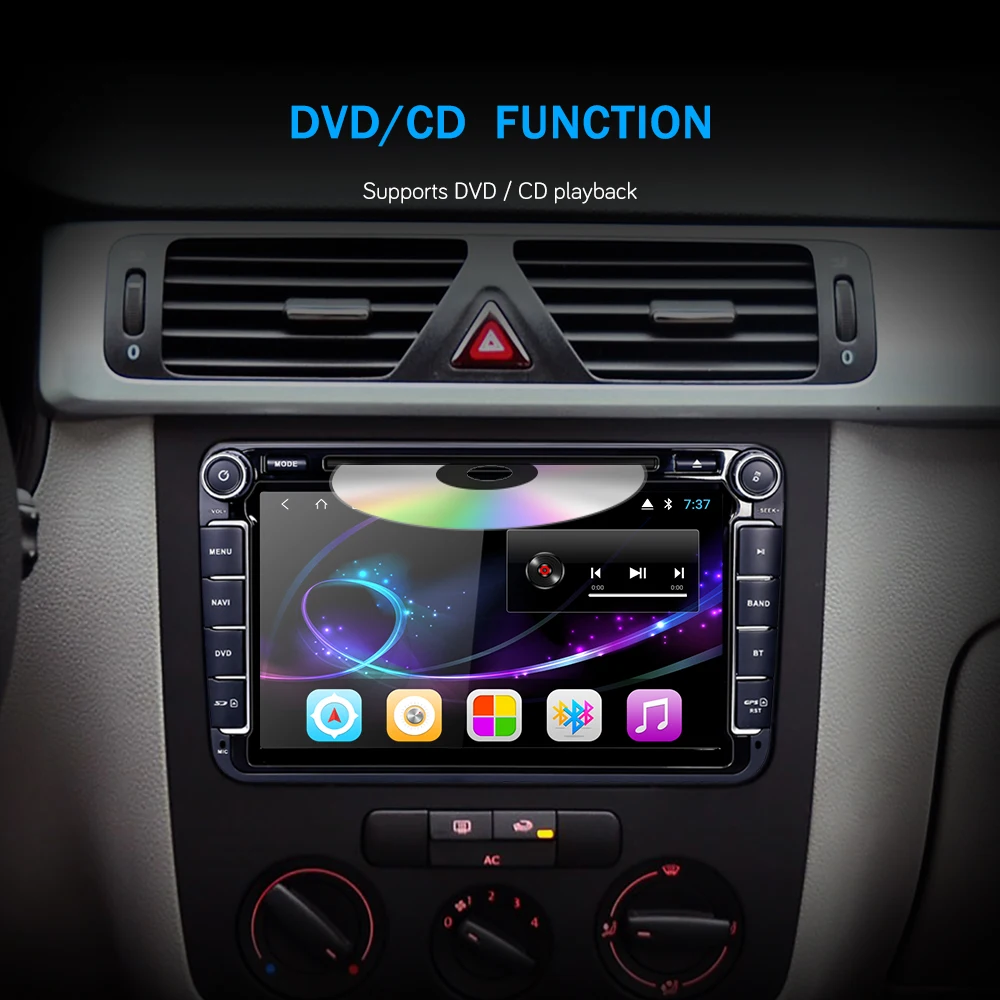Clearance Bonroad 801A8D5 T8 Android 8.1.0 Car DVD Video Player For Caddy CC EOS Golf Jetta Passat Polo Scirocco Tiguan For Skoda For Seat 19