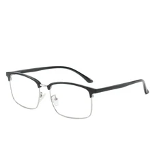 TR90 Half Frame Optical Glasses Women Retro Metal Square prescription Eyeglasses Clear Mirror Myopia Frame Female