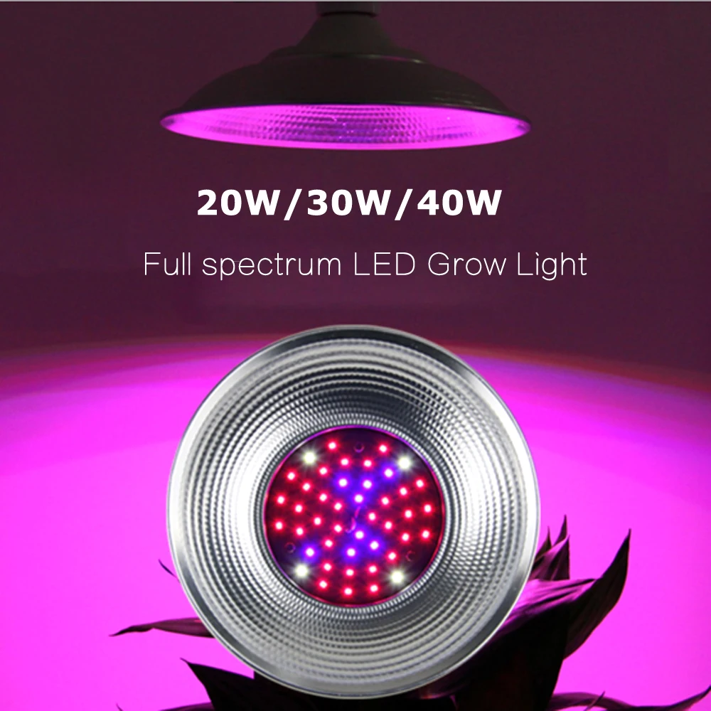 

20W 40W UFO LED Grow Light Full Spectrum Ultra-thin Plant Lamps UV Bulbs LED Lighting for Flowers Hydroponics Greenhouse Tent