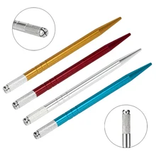 Алюминиевое руководство по микроблокам Перманентный макияж для бровей аппарат для татуажа Microblading Munsu Tebori Pen