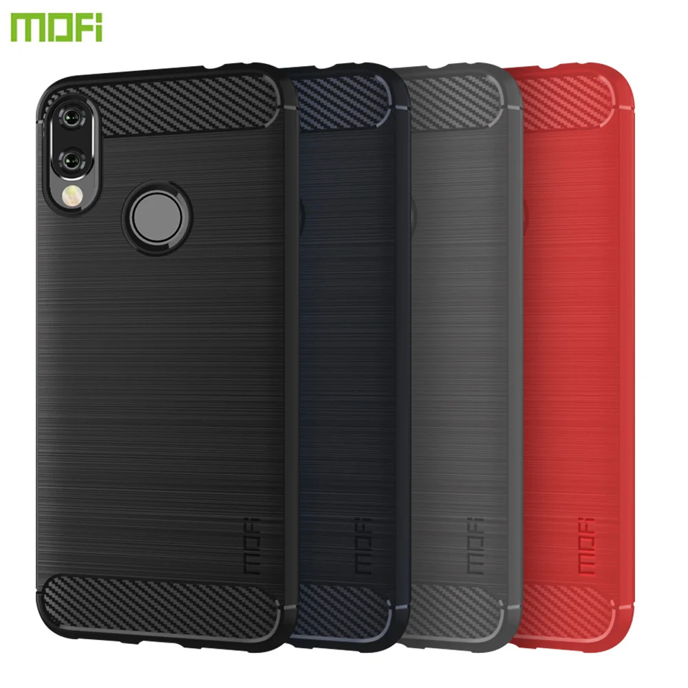 

MOFi For Xiaomi Redmi Note 7 Case Cover Luxury Soft Fiber TPU Silicone Phone Cases Back Cover For Xiaomi Redmi Note 7
