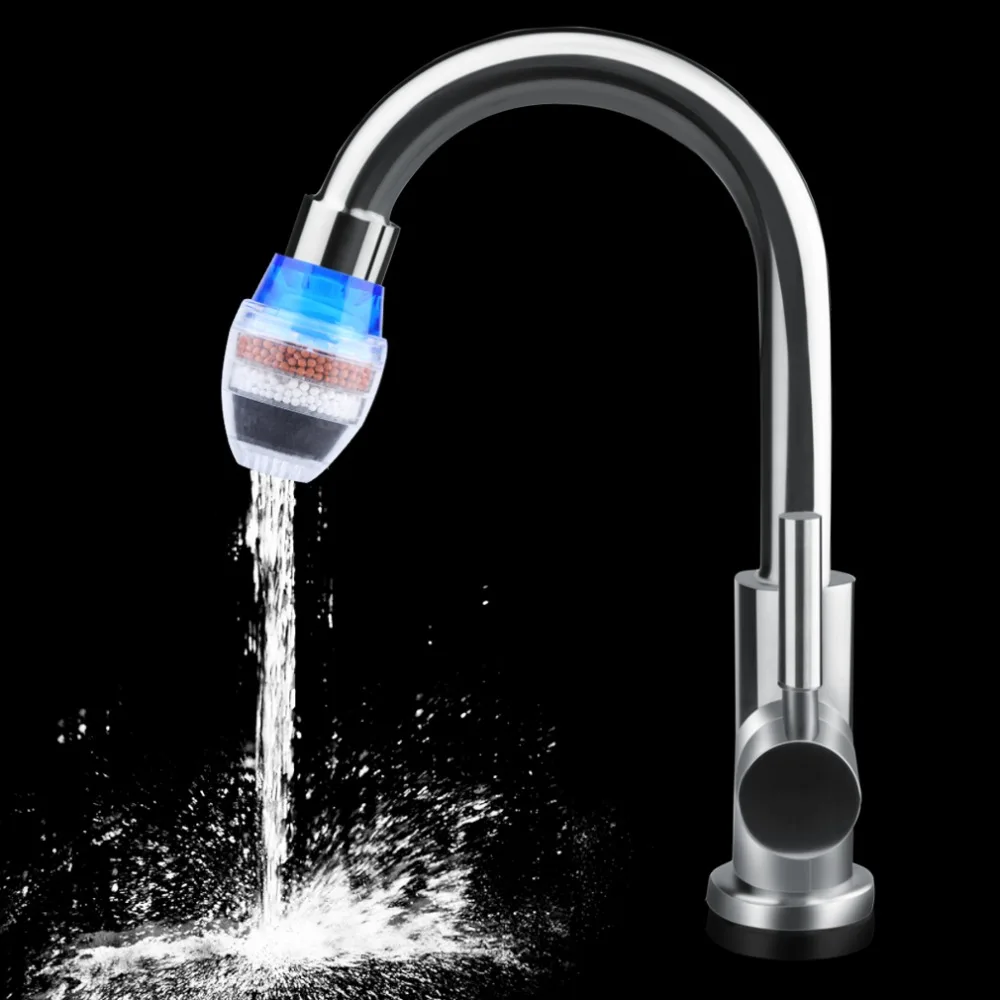 Color Random Carbon Home Household Kitchen Mini Faucet Tap Water Clean Purifier Filter Filtration Cartridge Free