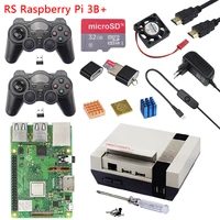 Original Raspberry Pi 3 Model B+( B Plus )+NESPi Case Plus+32G SD Card+2pcs Wireless Gamepad+Power+HDMI Cable for Retropie