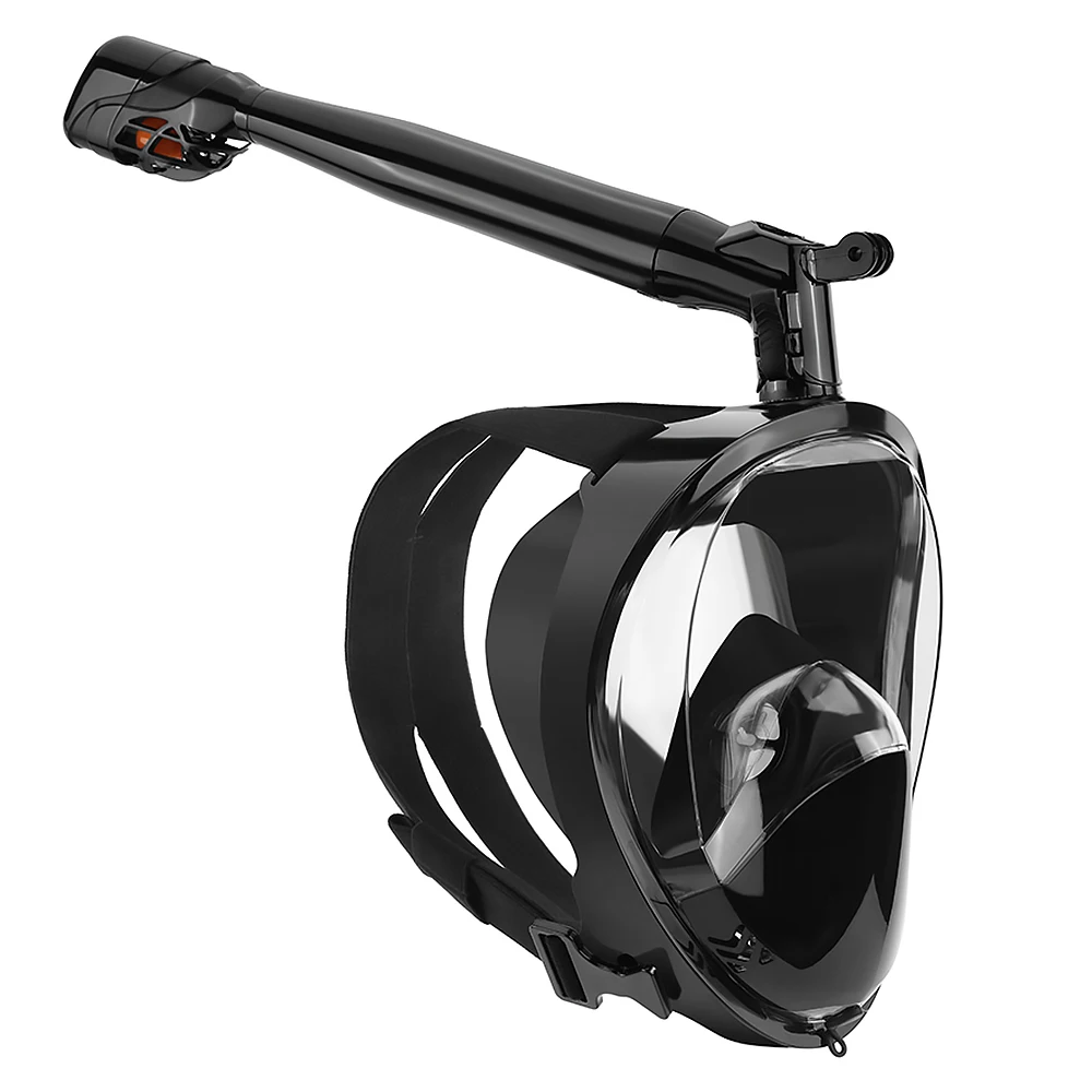 

Anti-fog Snorkeling Full Face Mask Snorkel Swimming Mask Scuba Diving Mask with Detachable Camera Mount for Men Women