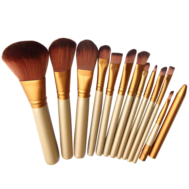 

12Pcs Makeup Brush Kit Professional Cosmetic Set Powder Foundation Eyeshadow Eyeliner Lip Brush Blush beauty make up tools