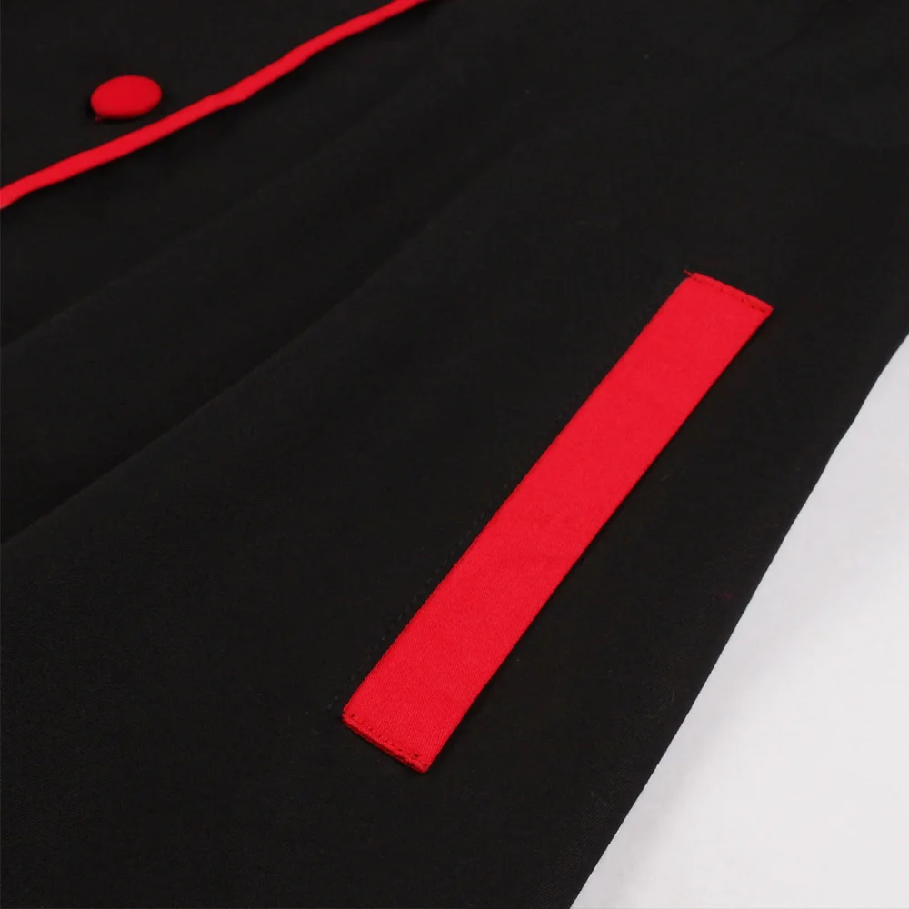 Женское винтажное Хлопковое платье 3XL 4XL размера плюс летнее черное в стиле ретро