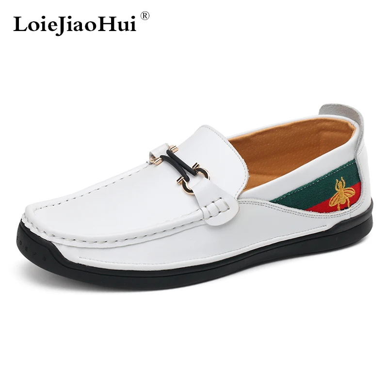 

2019 New Fashion Men High Quality Genuine Leather Loafers Luxury Brand Breathable Casual Flats Moccasins Driving Lazy Shoes