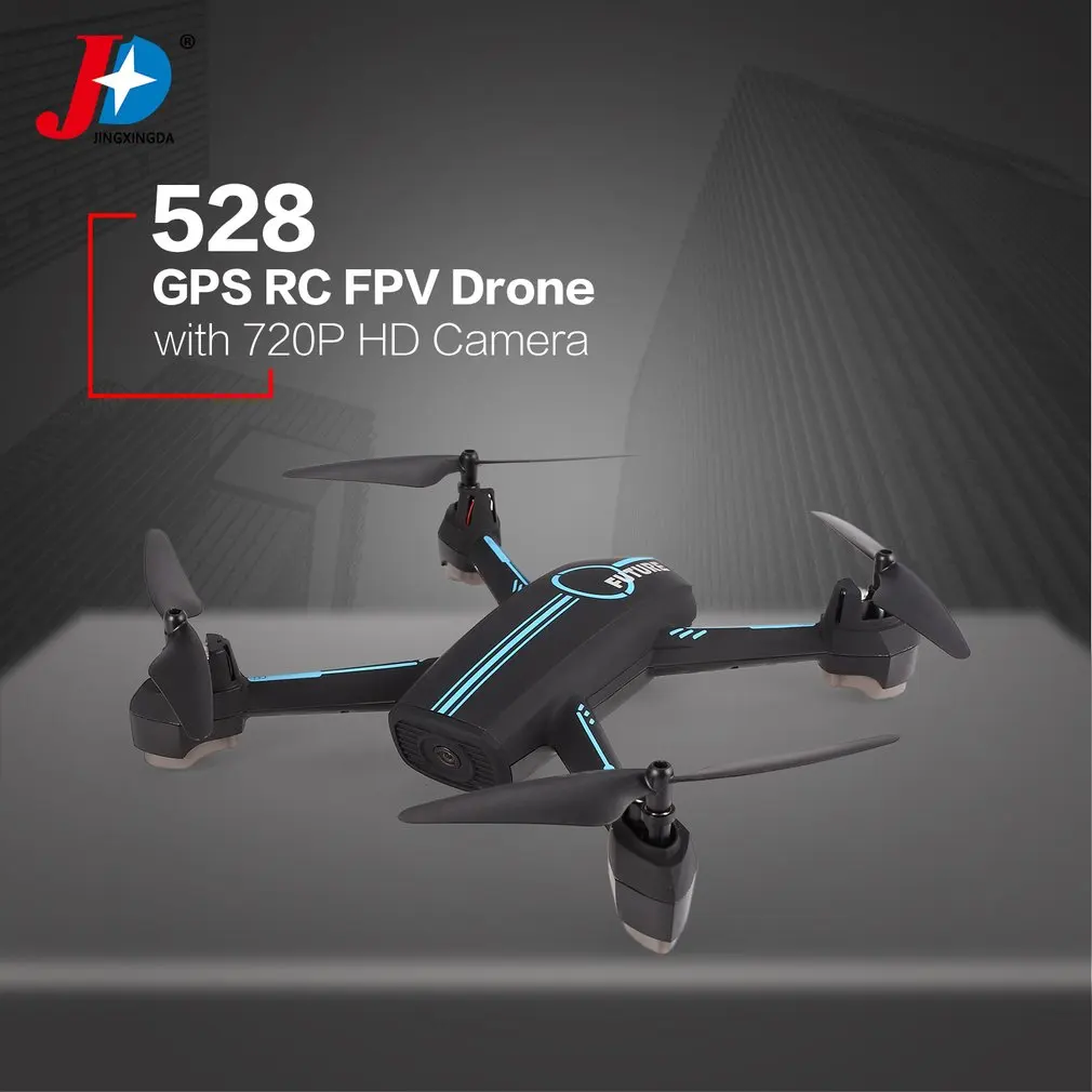 

JXD 528 GPS Positioning RC FPV Drone Quadcopter with 720P HD Wifi Camera Real-Time Waypoint Flight Follow me