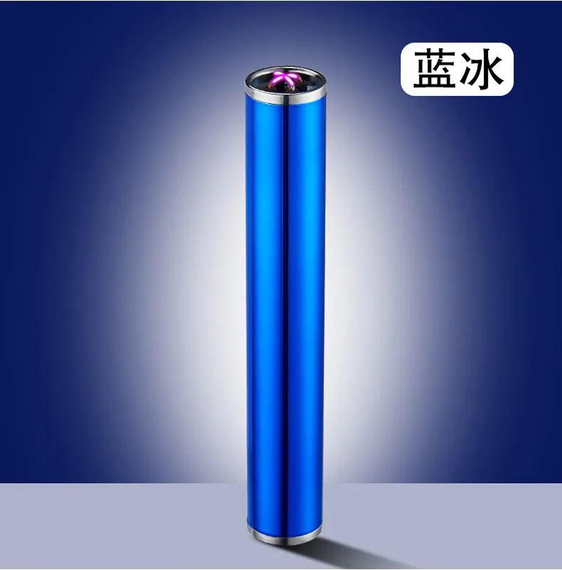 Цилиндрический двойной дуговой переключатель Потока Воздуха Металлический USB электронный плазменный Прикуриватель ветрозащитный прикуриватель для сигарет