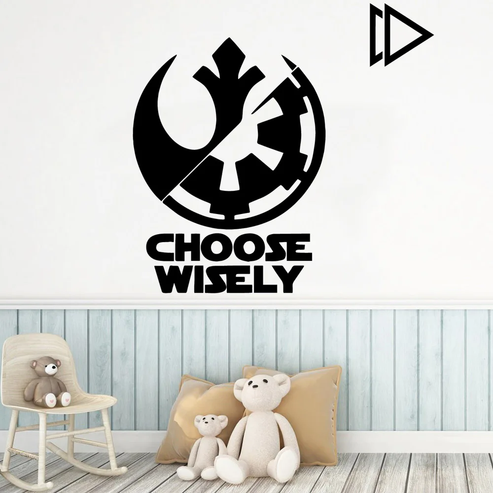 

Romantic star wars Home Decorations Pvc Decal For Kids Rooms Nursery Room Decor Home Party Decor Wallpaper