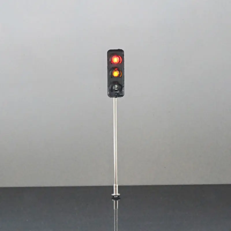 

New HO Model 3-light Traffic Lights Model 3v Street Train Railway Scenery