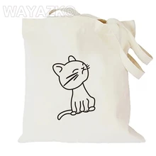 1 шт./лот эко обработанная многоразовая хозяйственная сумка из хлопка