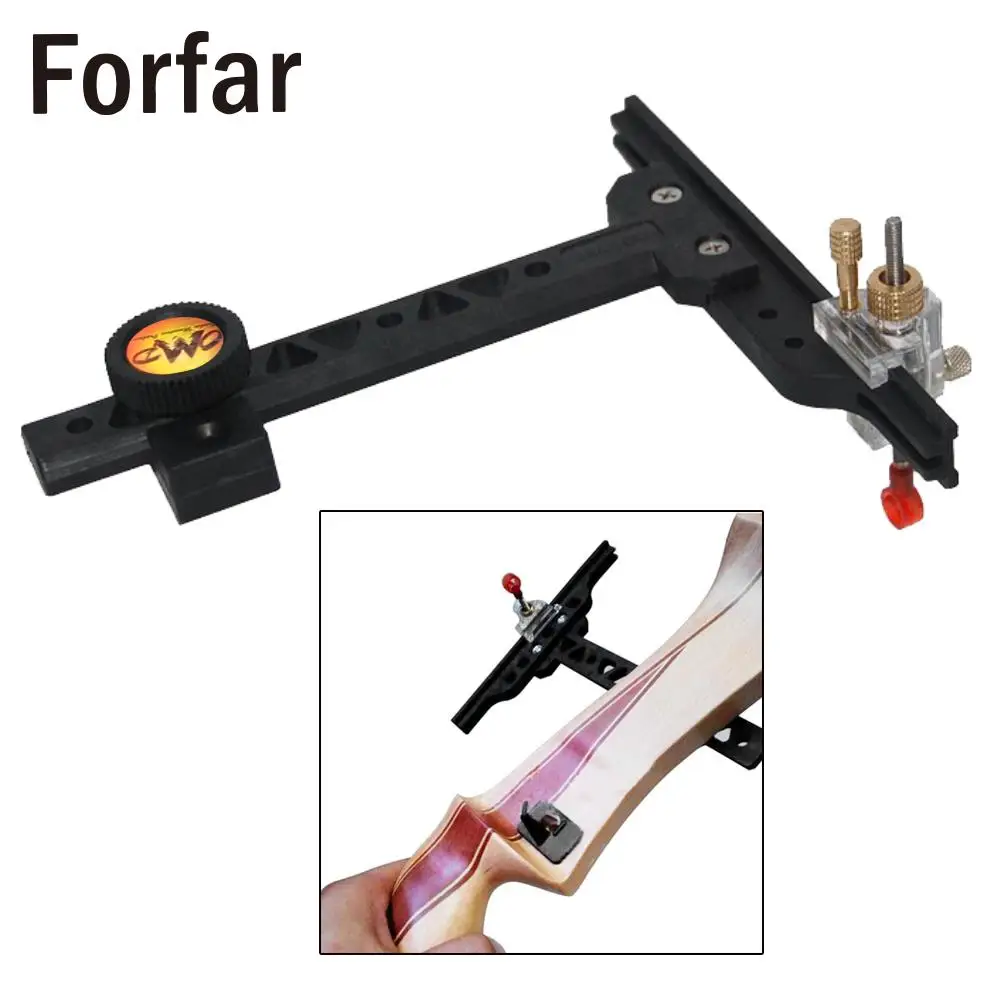 Forfar Archery Recurve Bow Sight Lightweight Bow Sight recurve Bowsight Archery Target Black Bow
