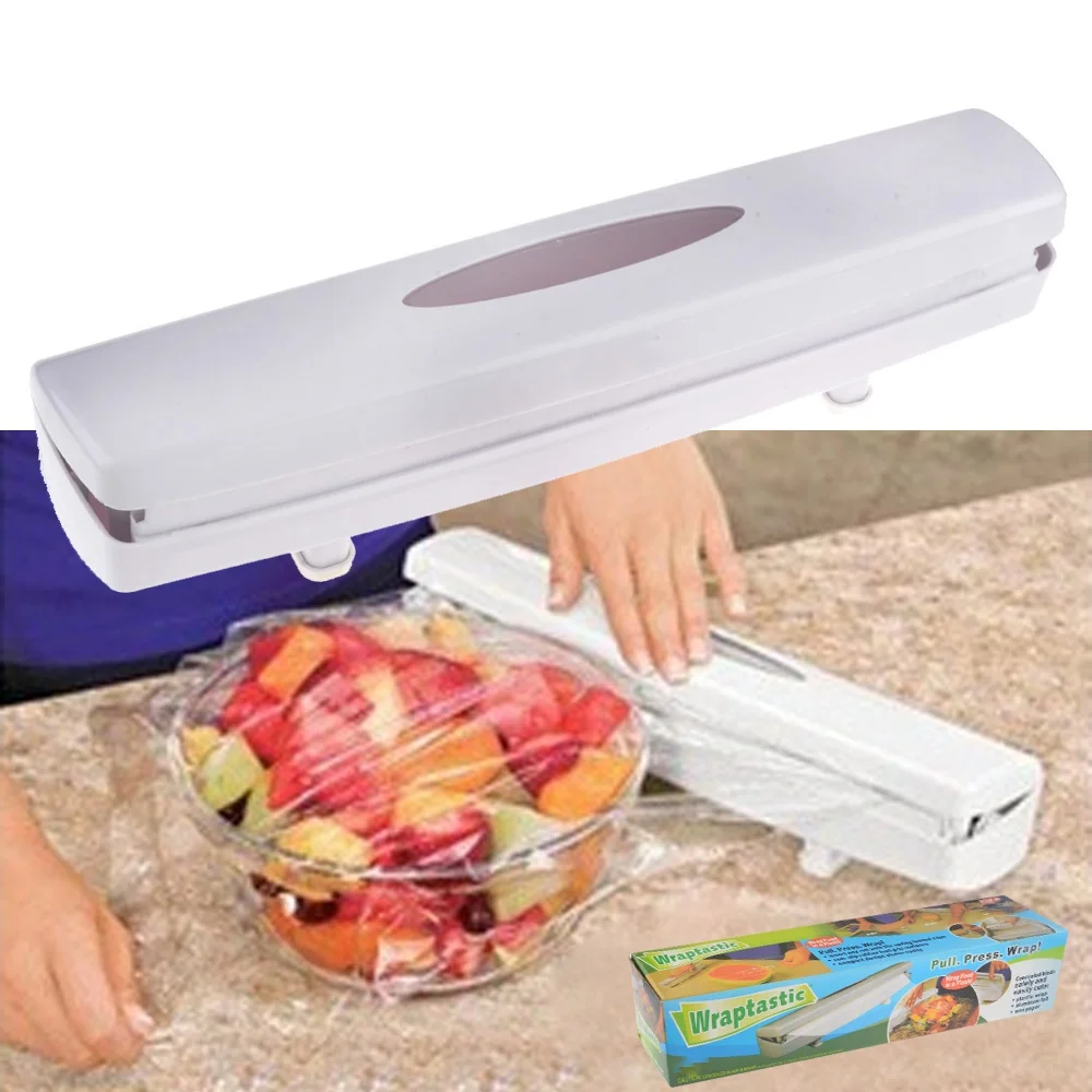 Plastic Wrap Food Wrapper Cling Film Dispenser Aluminum Foil Wax Paper