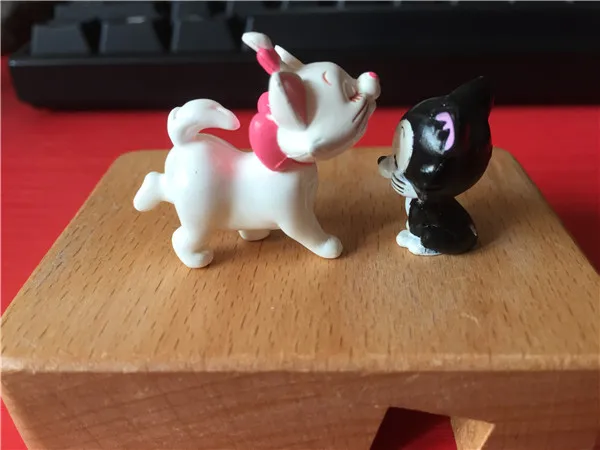 Cute Cats Marie Figaro mini figures pvc toys 2pcs - Marie and Figaro 2