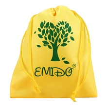 Customized polyester drawstring gifts bag shoe bag for company logo printing