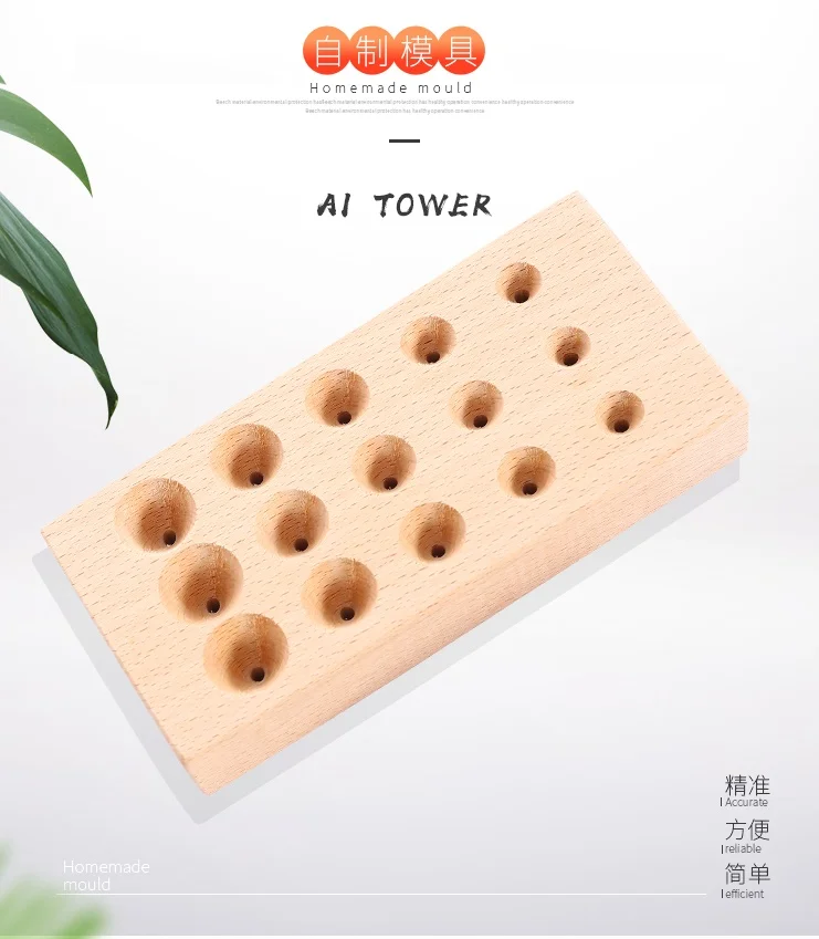 Multi-Size Moxa Cone Cake Rolls Maker Mold Tool, Multi Piece DIY Moxa Tower 15 Eyes 3