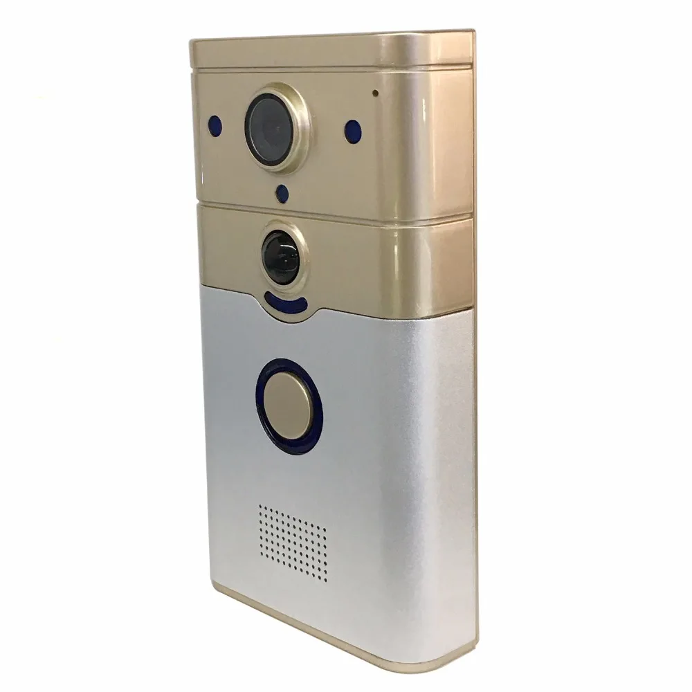 Wireless WiFi Smart Doorbell with PIR Alarm for Real-time Video & Call Unlock Photograph Videotape by Mobile APP & Tablet PC
