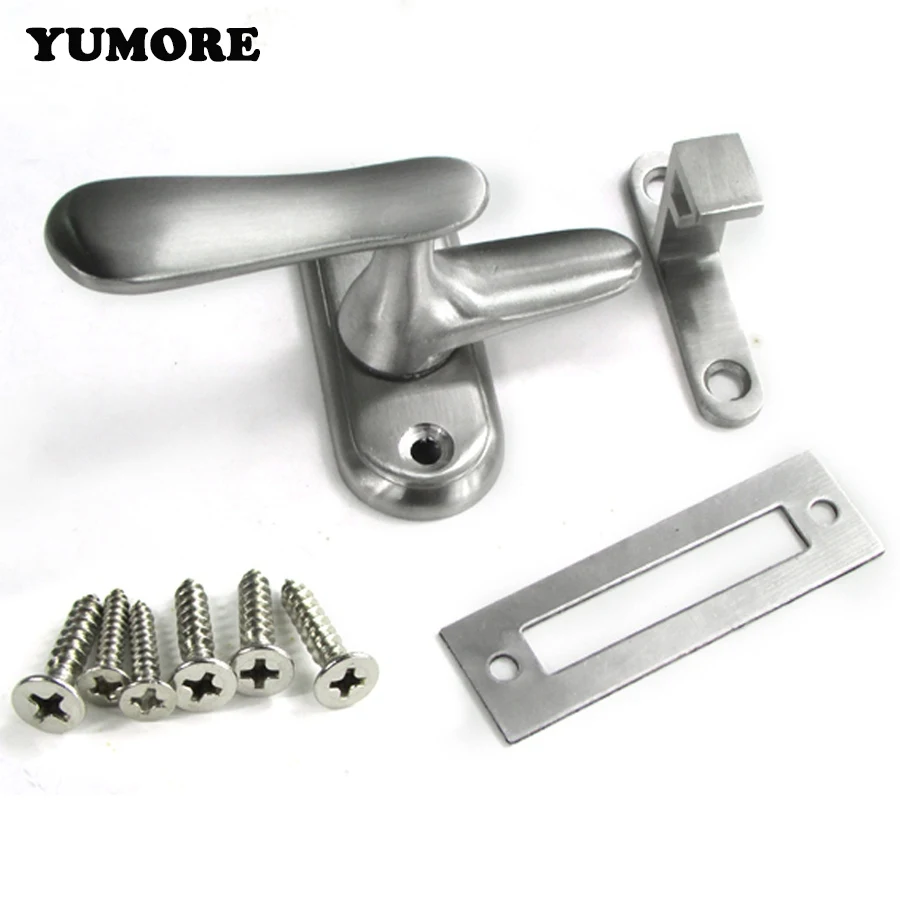 YUMORE 304 Stainless Steel Small Sizes Security Door Bolts Home Safety