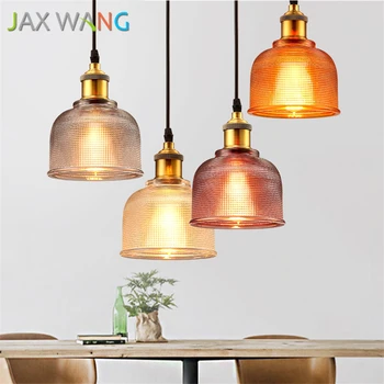 

Modern Simple Colorful Glass Pendant Lights Kitchen Dining & Bar E27 Led Hanging Lamp Dinning Bar Restaurant Deco Light Fixture