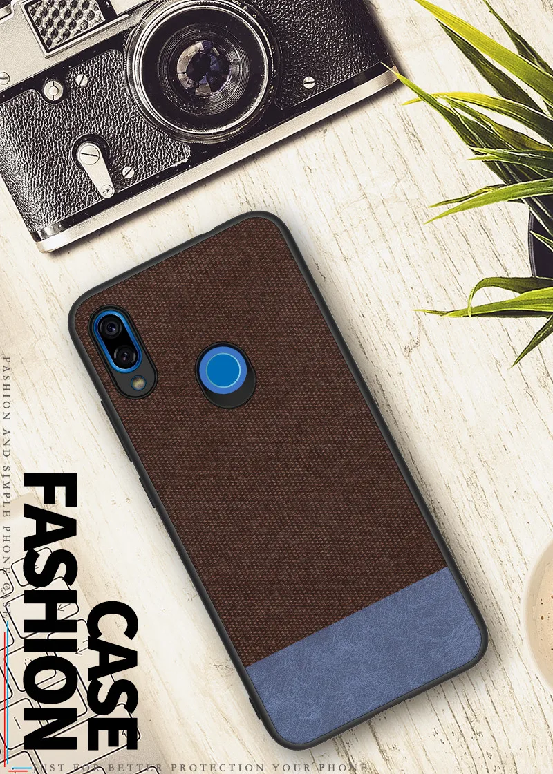 For Xiaomi Redmi Note 7 Case New Redmi Note 7 Case Cloth TPU Business Dark Gentleman Case For Xiaomi Redmi Note 7 Pro Case18