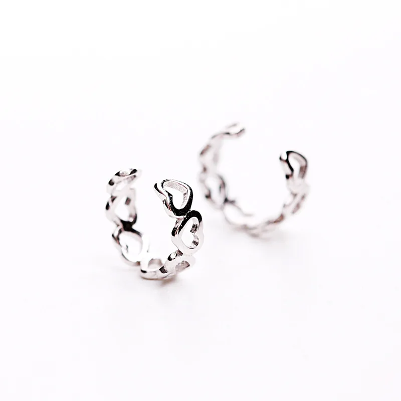 Женские серьги Клипсы из серебра 100% пробы гипоаллергенные|clip earrings for women|clip