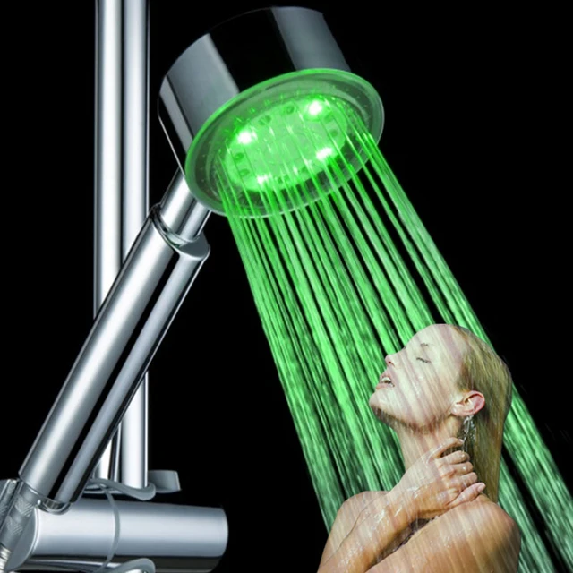 Water Power Bathroom Single Green Color shower head soap dispenser with