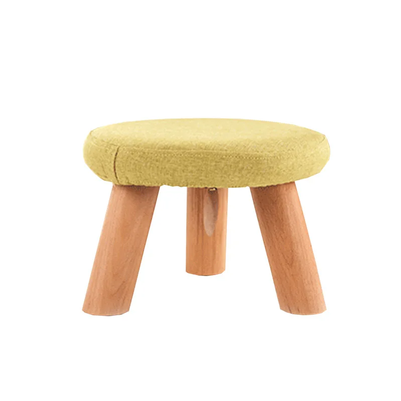 Низкий табурет квадратный табурет деревянная ножка может откидывать и мыть маленький диван с разрисованной ткани чайный стол скамейка