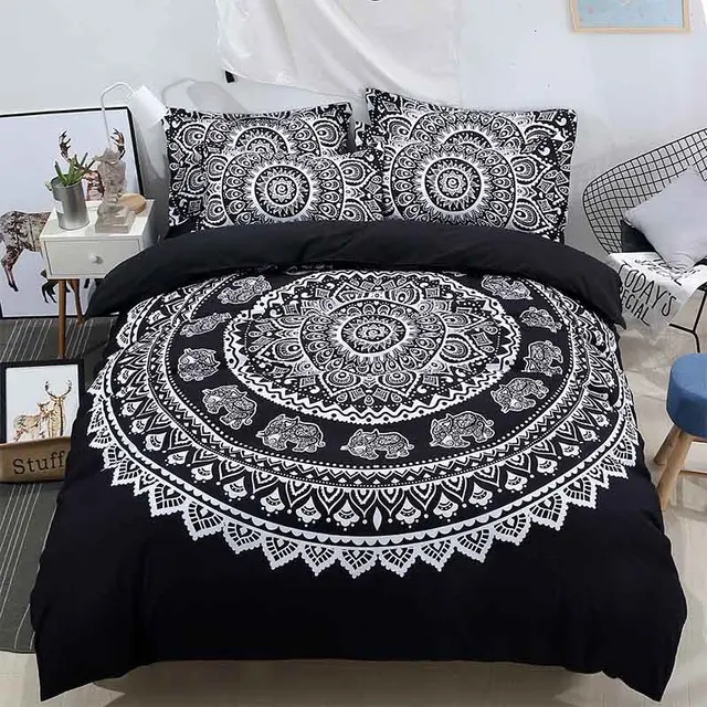 3pcs Lot Bohemian Queen Comforter Sets Mandala King Size Bedding 3pcs Lot Bohemian Queen Comforter Sets Mandala King Size Bedding Set Twin Luxury Bed Quilt Cover Duvet Sheets
