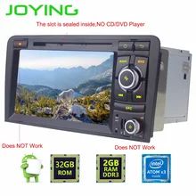 Joying 2din Android 7inch Audi A3(2003-2013)/S3(2003-2011) Car Radio Head Unit Quad Core 3G/4G/WiFi hotspot Bluetooth audio