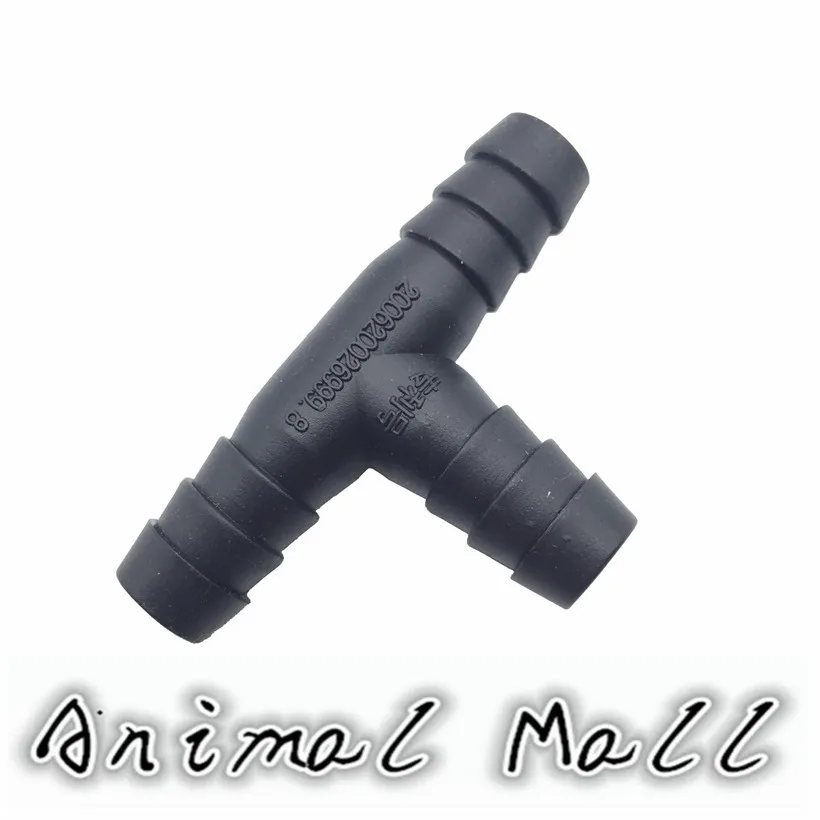 9.5 mm pipes Tee plastic pipe Poultry drinking water system Animals drinking Tool Gardens necessary Bird 50 Pcs poultry drinking accessories