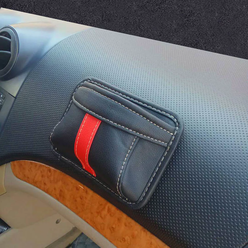 

Leather Car Seat Side Phone Stick Storage Bag Organiser Pen Key Cigarette Auto Seats Gaps Organizer Door Paste Pockets Holder