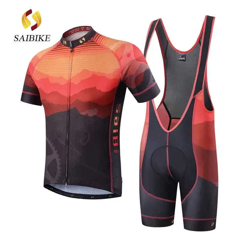 SaiBike майки для велоспорта мужские ropa ciclismo Майо летняя дышащая одежда fietskleding wielrennen zomer heren наборы - Цвет: s1610
