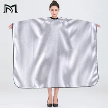 Drop-shipping 2 Colors Polyester Salon Wrap Apron Stripe Leisure Style Peri Cloth Water-repellent Cape Hairdressing Assistant B1 Drop-shipping 2 Colors Polyester Salon Wrap Apron Stripe Leisure Style Peri Cloth Water-repellent Cape Hairdressing Assistant B1