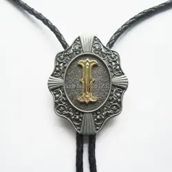 Боло галстук Фирменная Новинка Western BOLO Tie письмо я Средства ухода за кожей Шеи Галстук Бесплатная доставка 4 шт. в партии