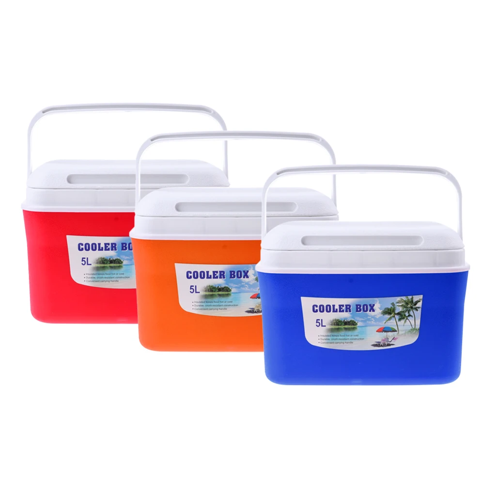 Lightweight 5/13L Drinks Food Cooler Box Ice Bucket with Handle for Camping Travel Fishing BBQ Lightweight 5/13L Drinks Food Cooler Box Ice Bucket with Handle for Camping Travel Fishing BBQ
