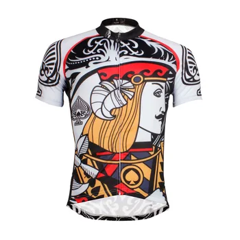 

Poker Spade Pattern Men Short Sleeve Cycle Jerseys Breathable Uniformes De Ciclismo Para Hombre Summer Bicycle Shirts Size S-6XL