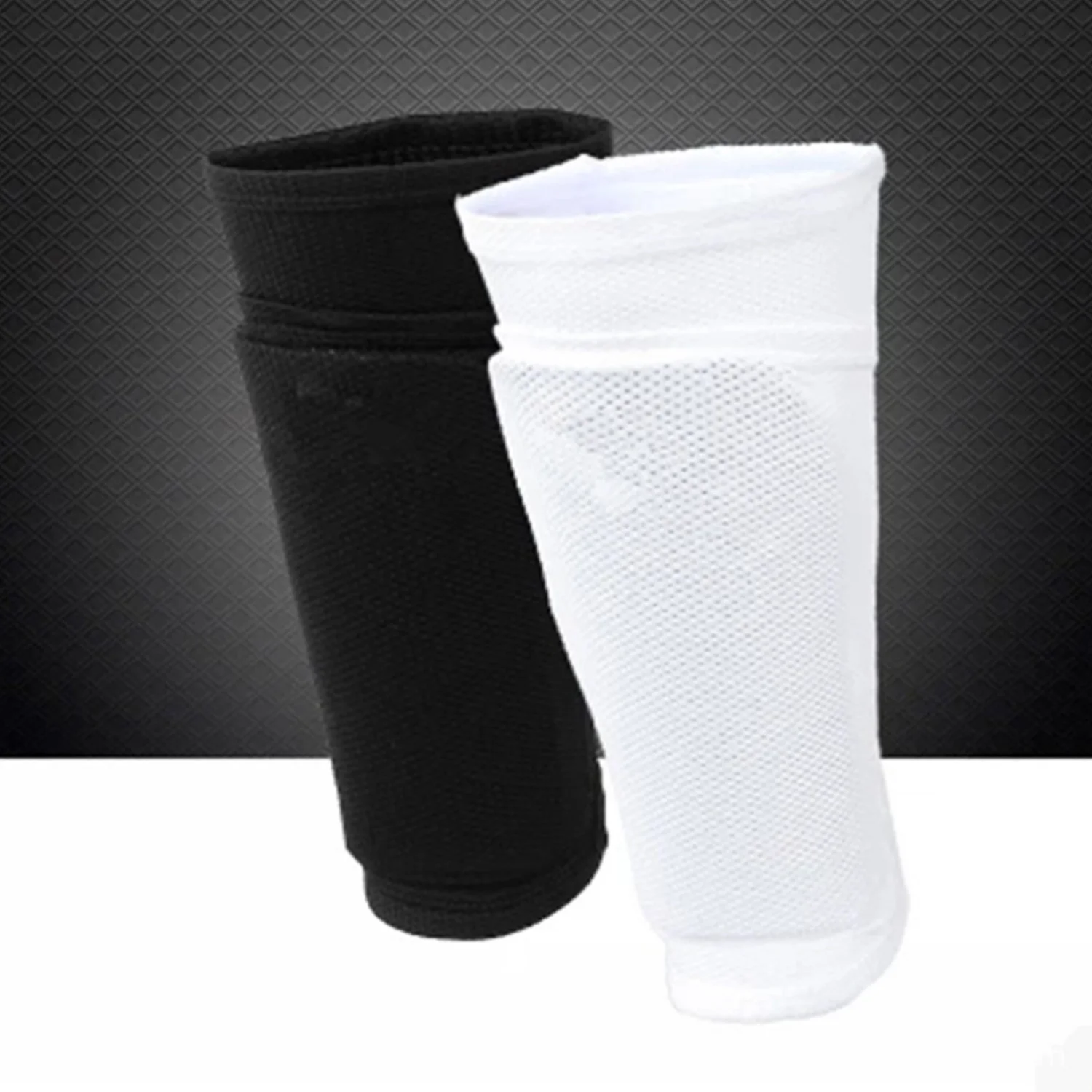 

1 Pair Kid Soccer Protective Sock Double-layer Breathable Football Shin Pads Leg Sleeves Football Guard Socks Sports Accessories