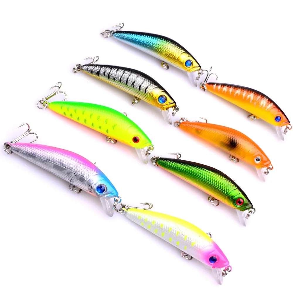 1 шт. Minnow приманки для ловли рыбы 5 8 см 7 9 г искусственные японские 3D глаза жесткие