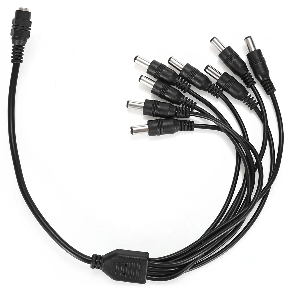 OwlCat DC 1 Female to 8ch Male Power Splitter Cable for CCTV Security Video Surveillance System IP AHD TVI CVI Cameras Power
