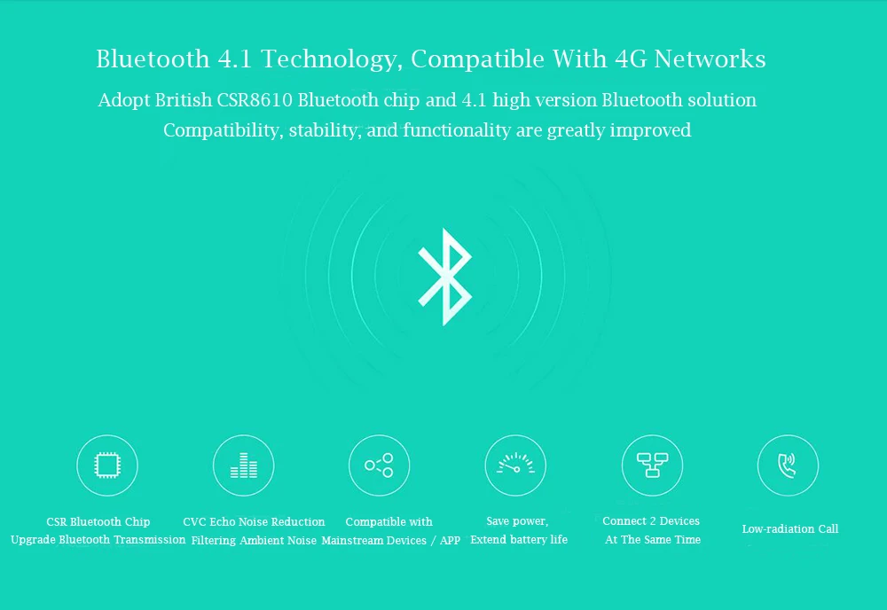 Оригинальные наушники Xiaomi Bluetooth 4,1, мини Спортивные Беспроводные наушники, водонепроницаемая гарнитура с микрофоном, наушники в ухо, поршневые наушники