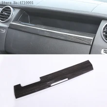 

Black Wood Grain Car Co-Pilot Storage Compartment Decoration Strip for Land Rover Discovery 4 Interior Accessories