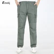 Для мужчин 6XL хлопковые брюки карго шорты большие Размеры брюки сезон: весна–лето Повседневное штаны больших размеров Размеры спецодежда Рабочая одежда брюки с застежкой-молнией