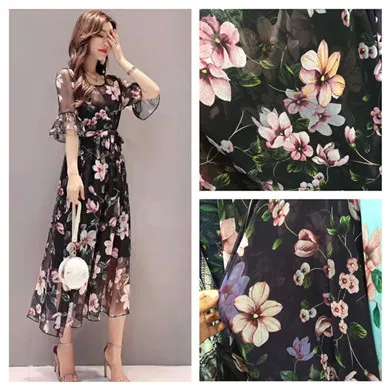 

Chiffon fabric soft fabric for dress lining cloth material 75d georgette fabrics weddingNW20180456