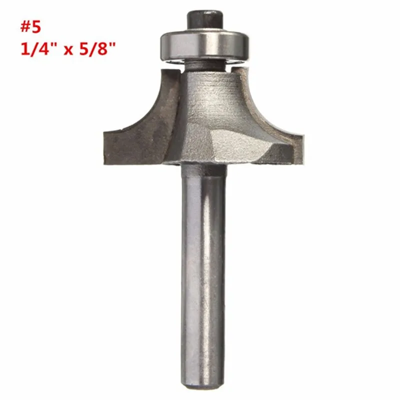 New Arrival Round over Drill Bits Router Bit Tool Metal 1/4 x 5/8 Shank