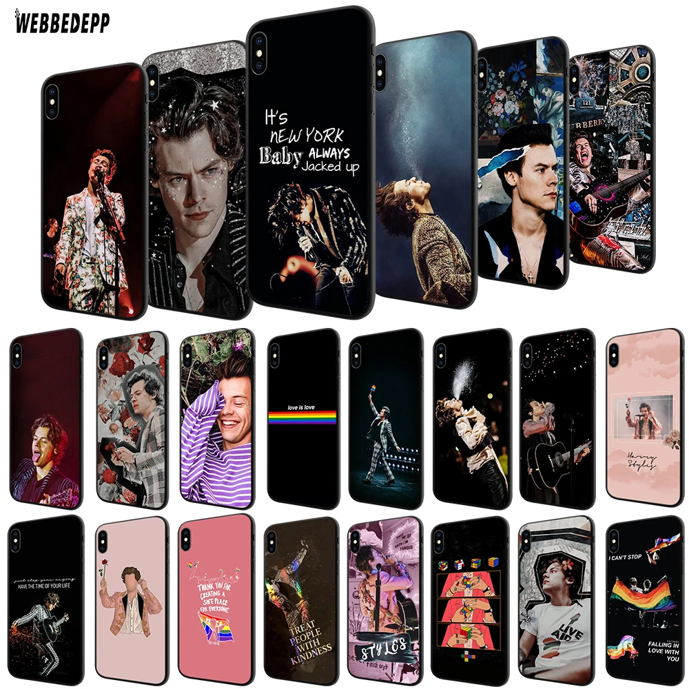 WEBBEDEPP One Direction Tattoos Harry Styles TPU чехол для Apple iPhone 6 6S 7 8 Plus 5 5S SE X XS MAX XR мягкий | Мобильные