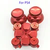 For Dualshock 4 PS4 Pro Slim Controller Red Metal Analog Sticks Aluminum Dpad Action Buttons For Playstation 4 Gamepad ► Photo 3/6