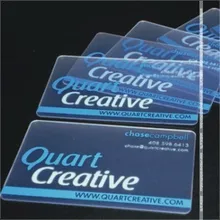 Pvc transparent business card pvc business card transparent pvc matte card with Printing White ink