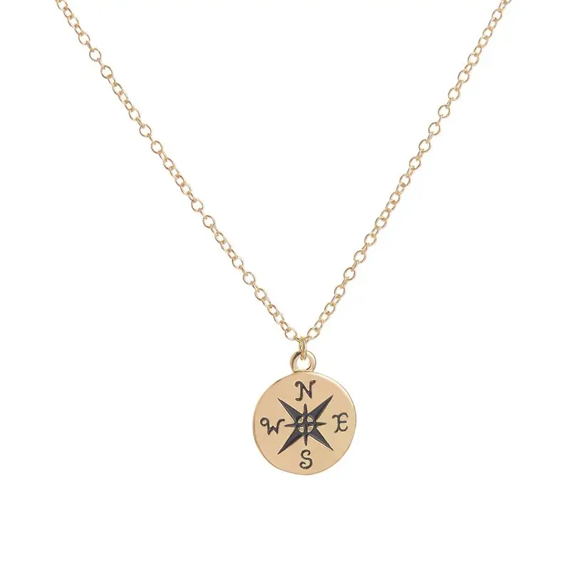 SMJEL Small Compass Necklace&Pendant Find Your True North and South