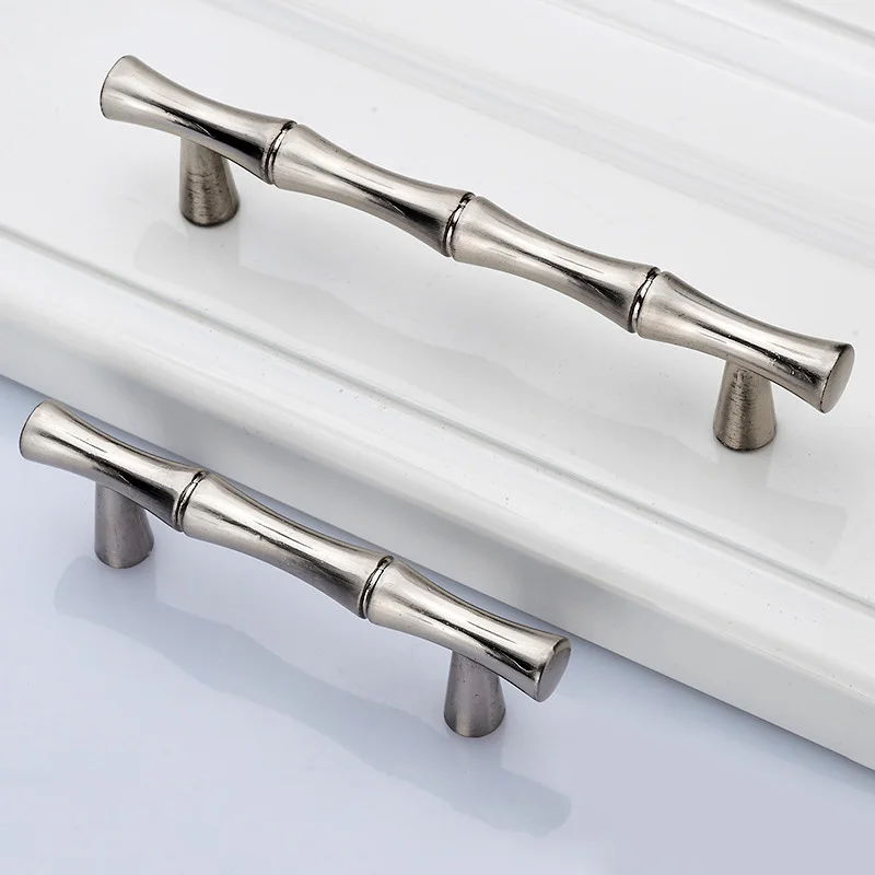 Bronze Handle Antique Retro Cabinet Wardrobe Door Handle Drawer Pull Bamboo Garden Knob 64/96mm Screw Spacing Polishing Brushed Bronze Handle Antique Retro Cabinet Wardrobe Door Handle Drawer Pull Bamboo Garden Knob 64/96mm Screw Spacing Polishing Brushed